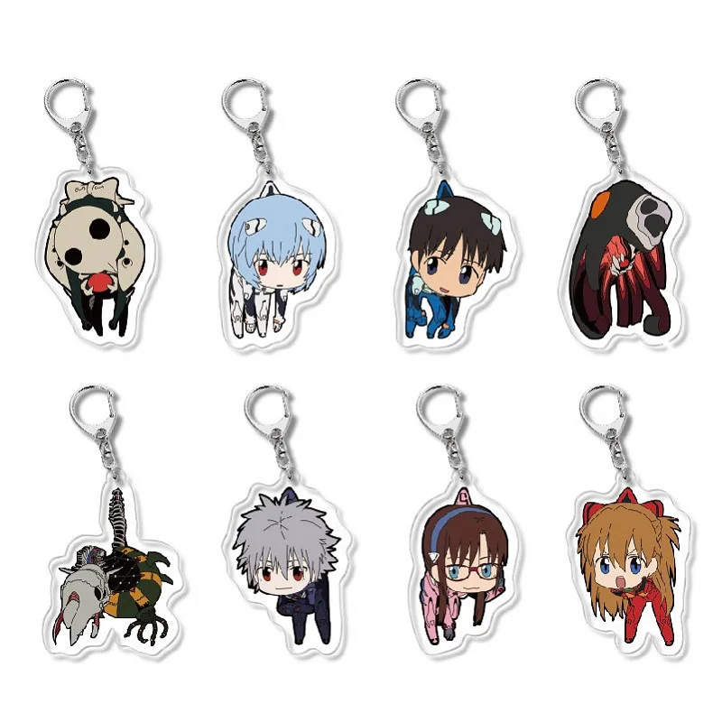 EVA Anime Figure Keychains Double Sided Acrylic Cartoon Key Chains Cute Pendant Keyrings Anime Accessories Key Rings
EVA Anime Figure Keychains Double Sided Acrylic Cartoon Key Chains Cute Pendant Keyrings Anime Accessories Key Rings