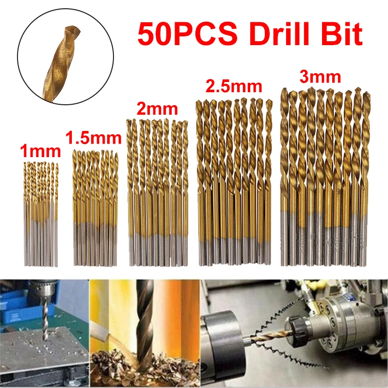 50PCS M35 Cobalt Steel Extremely Heat Resistant Twist Drill Bits with Straight Shank for Stainless Steel Cast Iron Hard Metals
50PCS M35 Cobalt Steel Extremely Heat Resistant Twist Drill Bits with Straight Shank for Stainless Steel Cast Iron Hard Metals