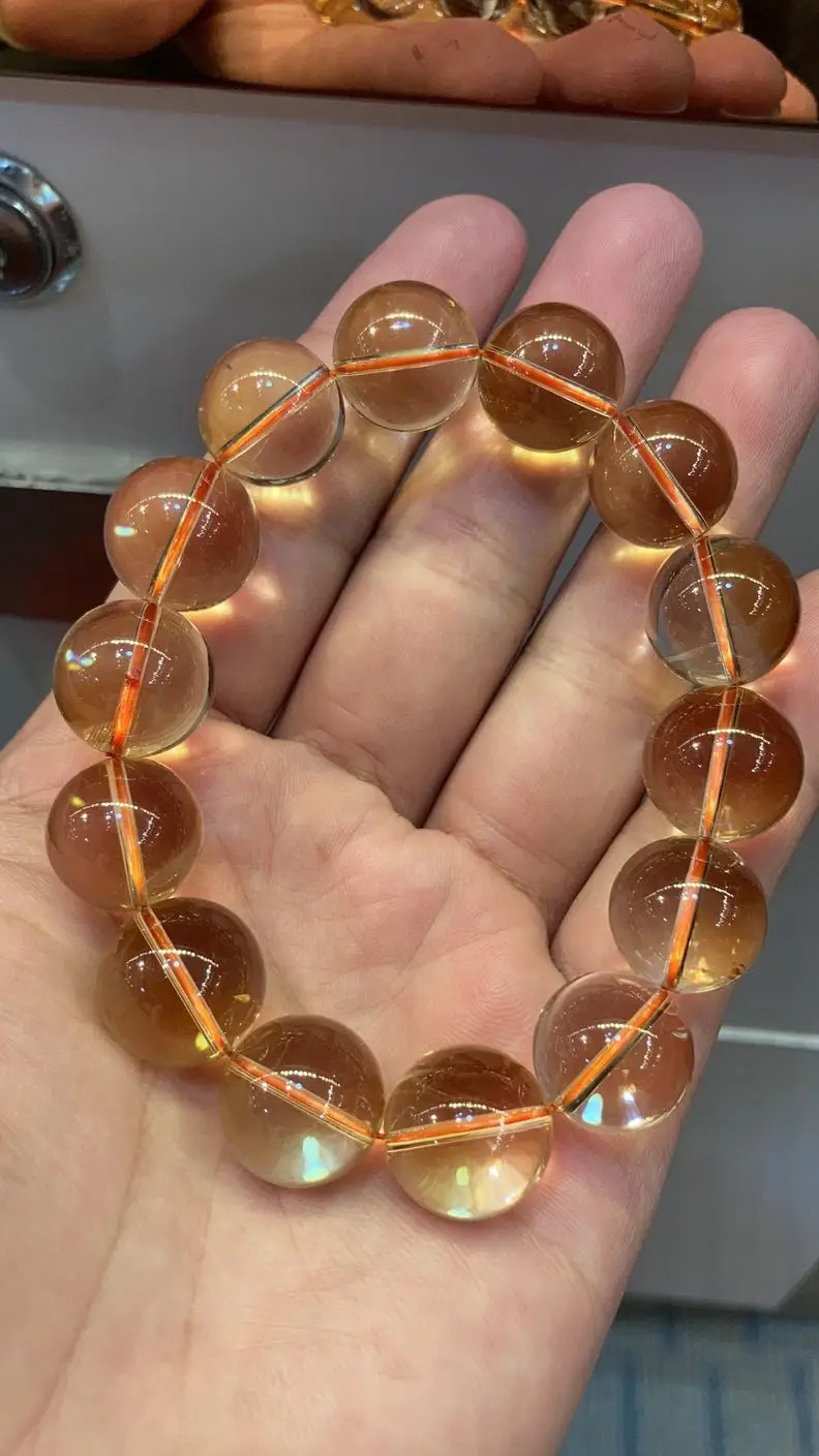 16mm Natural Yellow Citrine Quartz Crystal Bracelet For Women Men Healing Luck Round Beads Stone Stretch Strands Jewelry AAAAA
16mm Natural Yellow Citrine Quartz Crystal Bracelet For Women Men Healing Luck Round Beads Stone Stretch Strands Jewelry AAAAA