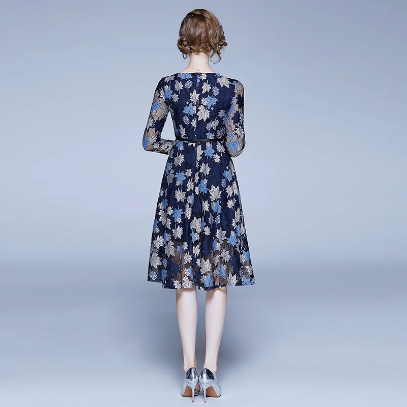 Simgent A Line Dress Women Fashion Long Sleeve One Neck Casual Elegant Floral Lace Dress Vestidos Women Clothing SG003311
Simgent A Line Dress Women Fashion Long Sleeve One Neck Casual Elegant Floral Lace Dress Vestidos Women Clothing SG003311