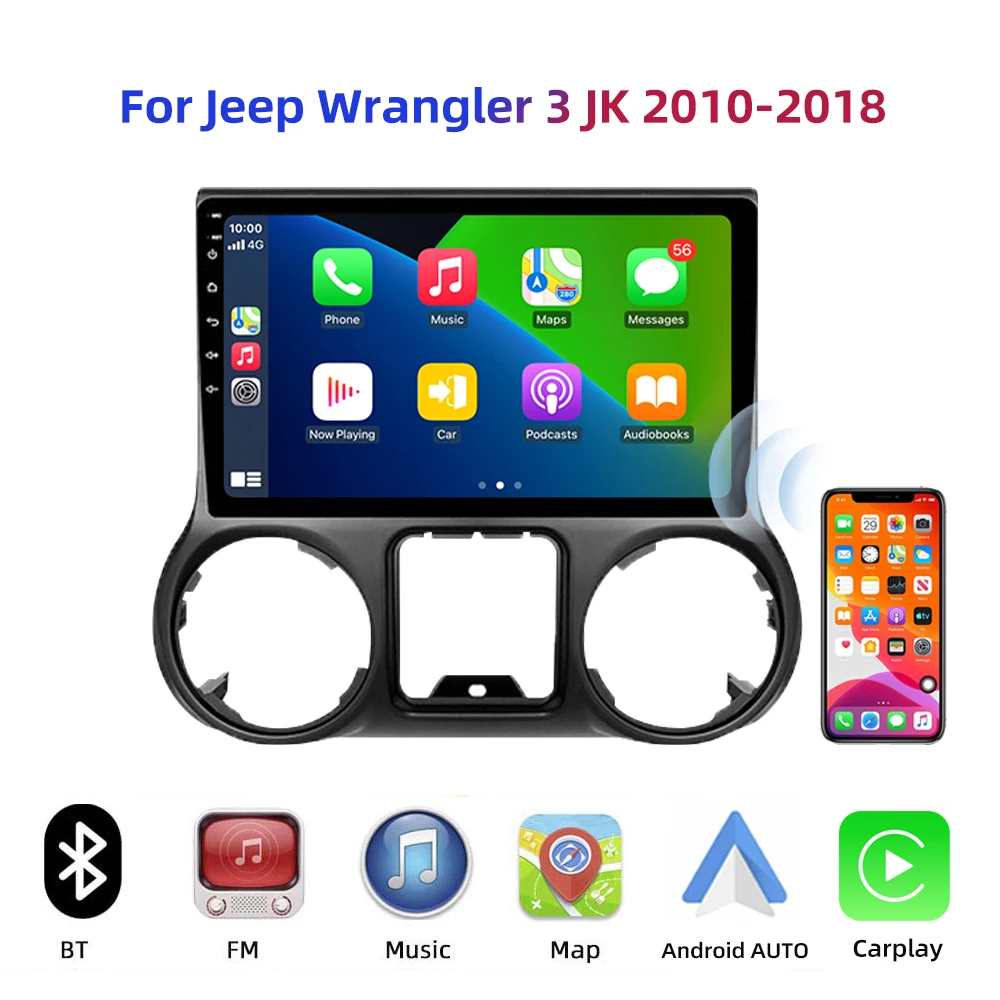 Автомагнитола 2DIN на Android 10,0 с GPS-навигацией для Jeep Wrangler 3 JK 2010-2017
Автомагнитола 2DIN на Android 10,0 с GPS-навигацией для Jeep Wrangler 3 JK 2010-2017
