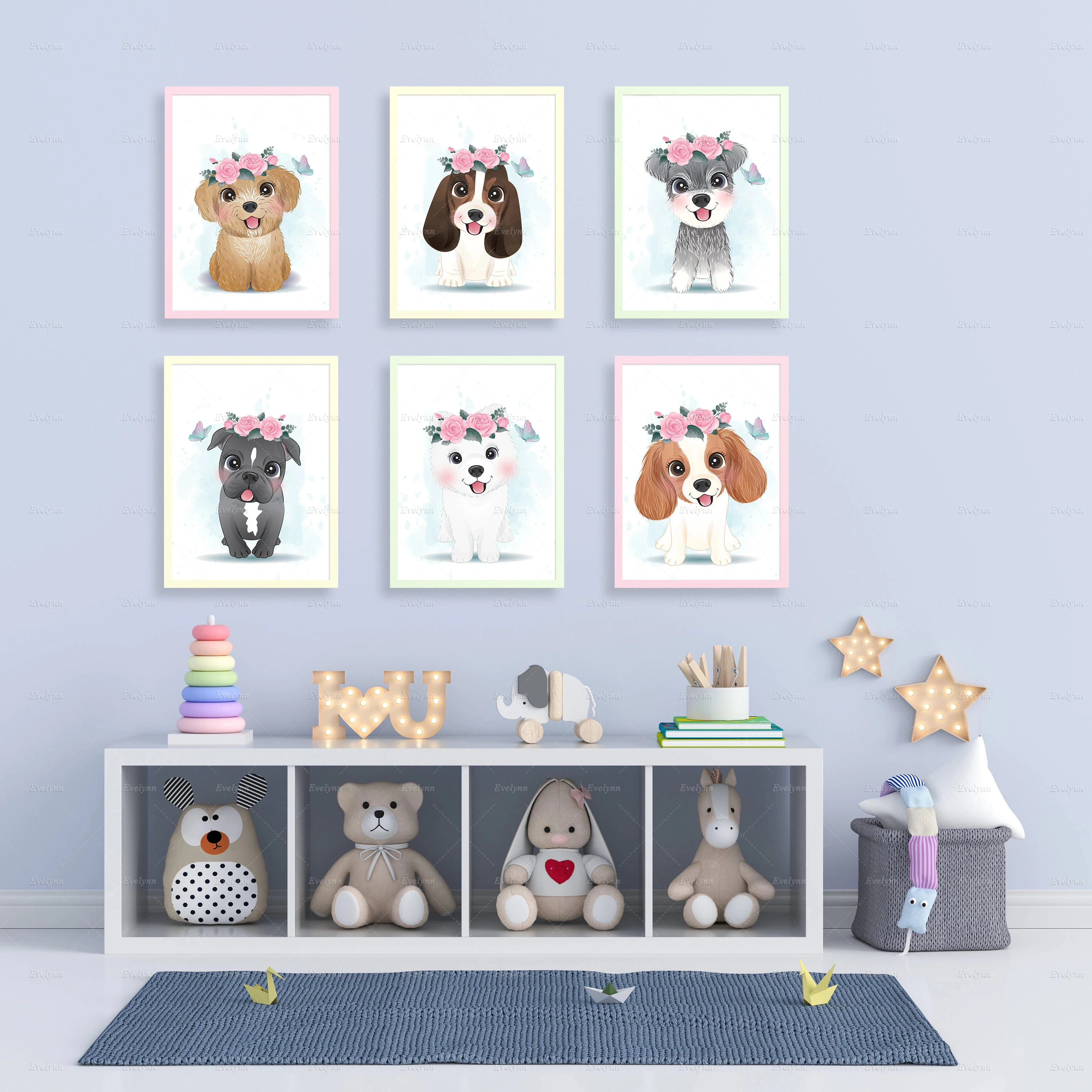 Nordic Wall Art Cute Little Dog Nursery Canvas Posters And Prints Modular Picture Kid Bedroom Living Room Decor Cartoon Painting 
Nordic Wall Art Cute Little Dog Nursery Canvas Posters And Prints Modular Picture Kid Bedroom Living Room Decor Cartoon Painting