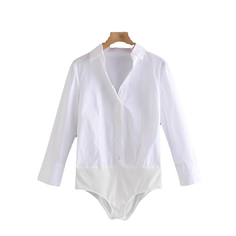 MESTTRAF Sexy Women White Buttons-Up Shirt Style Playsuits Vintage Long Sleeve Lapel Female Jumpsuits Mujer
MESTTRAF Sexy Women White Buttons-Up Shirt Style Playsuits Vintage Long Sleeve Lapel Female Jumpsuits Mujer