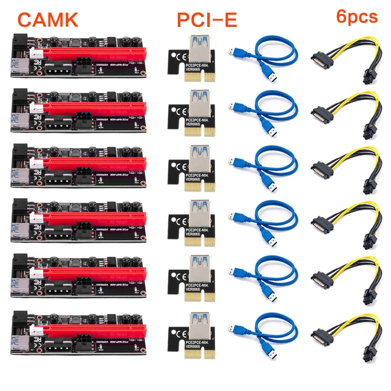 New PCI-E pcie Riser 009 Express 1X 4x 8x 16x Extender PCI E USB Riser 009S GPU Dual 6Pin Adapter Card SATA 15pin for BTC Miner
New PCI-E pcie Riser 009 Express 1X 4x 8x 16x Extender PCI E USB Riser 009S GPU Dual 6Pin Adapter Card SATA 15pin for BTC Miner
