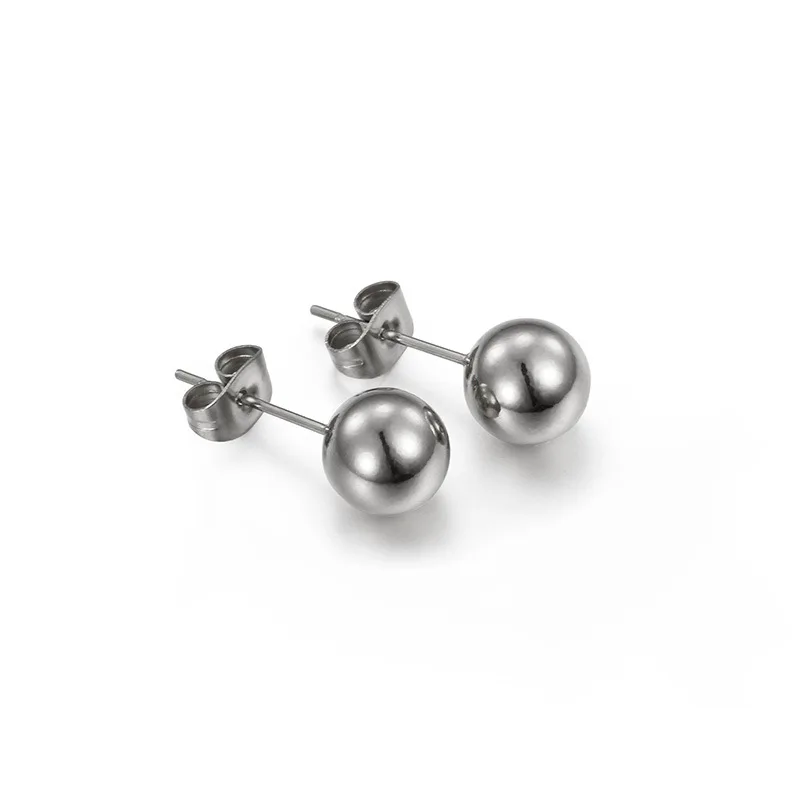 Серьги-гвоздики из нержавеющей стали с маленькими шариками
Серьги-гвоздики из нержавеющей стали с маленькими шариками