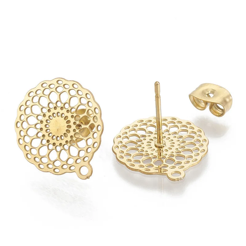 10pcs Earrings Accessories Stainless Steel Gold Steel Metal Hollow Earrings Base Connectors Linkers DIY Jewelry Making Findings
10pcs Earrings Accessories Stainless Steel Gold Steel Metal Hollow Earrings Base Connectors Linkers DIY Jewelry Making Findings