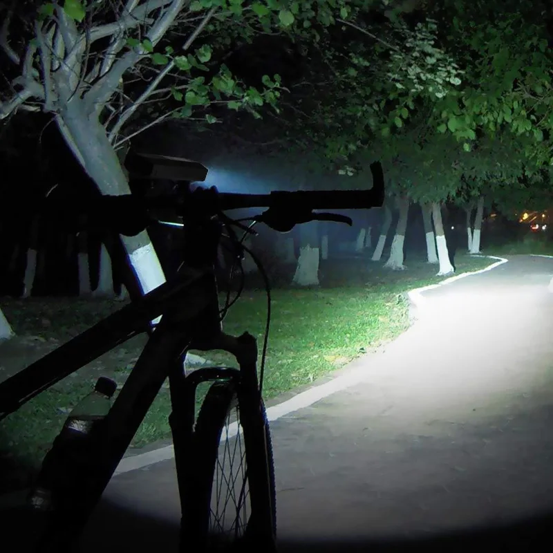 Bicycle Front Light 3*T6 LED 1200LM Bike Flashlight 5200mAh USB Rechargeable 5 Modes Outdoor Night Riding Headlamp
Bicycle Front Light 3*T6 LED 1200LM Bike Flashlight 5200mAh USB Rechargeable 5 Modes Outdoor Night Riding Headlamp