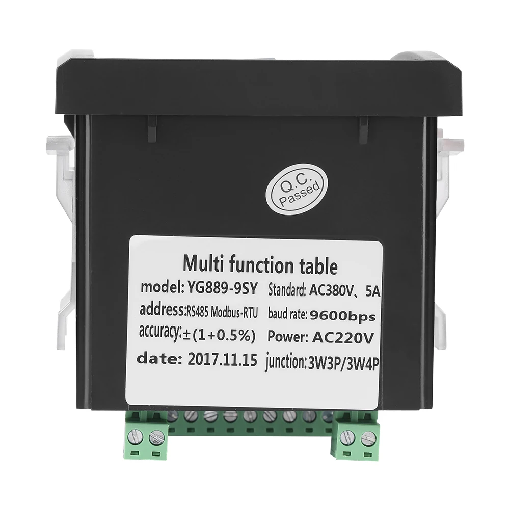 Multifunction 3-Phase Electric Current Voltage Frequency Power Energy Meter V A Hz KWh RS485 Power Met Power Meter
Multifunction 3-Phase Electric Current Voltage Frequency Power Energy Meter V A Hz KWh RS485 Power Met Power Meter