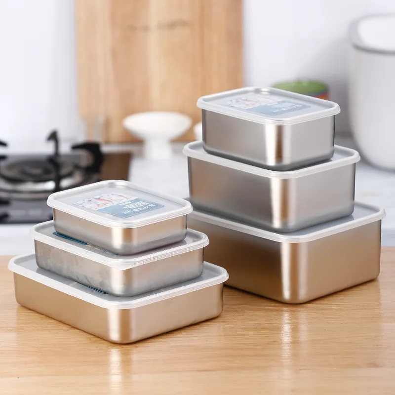 Stainless Steel Storage Box with Visible Lid Refrigerator Fruit Vegetable Food Organizer Container Kitchen Fresh-Keeping Boxes
Stainless Steel Storage Box with Visible Lid Refrigerator Fruit Vegetable Food Organizer Container Kitchen Fresh-Keeping Boxes