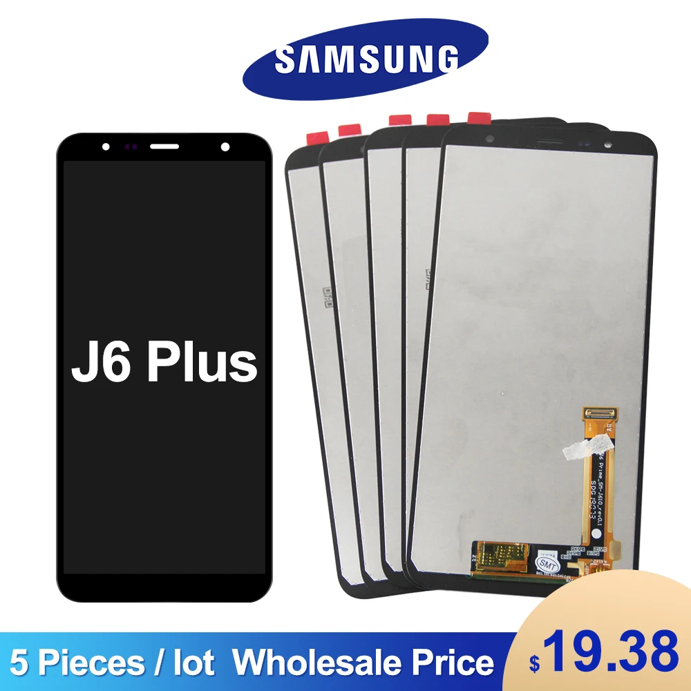 Wholesale 5 Pieces/Lot Original Samsung Galaxy J6+ J6 Plus LCD Display Galaxy J6plus J610 Touch Screen,with Digitizer Assembly
Wholesale 5 Pieces/Lot Original Samsung Galaxy J6+ J6 Plus LCD Display Galaxy J6plus J610 Touch Screen,with Digitizer Assembly