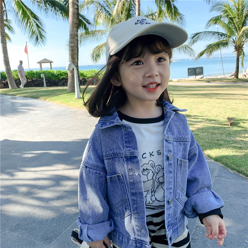 Bear Jean Jacket Spring Autumn Coat Girls Kids Outerwear Teenage Top Children Clothes School Long Sleeve High Quality 
Bear Jean Jacket Spring Autumn Coat Girls Kids Outerwear Teenage Top Children Clothes School Long Sleeve High Quality