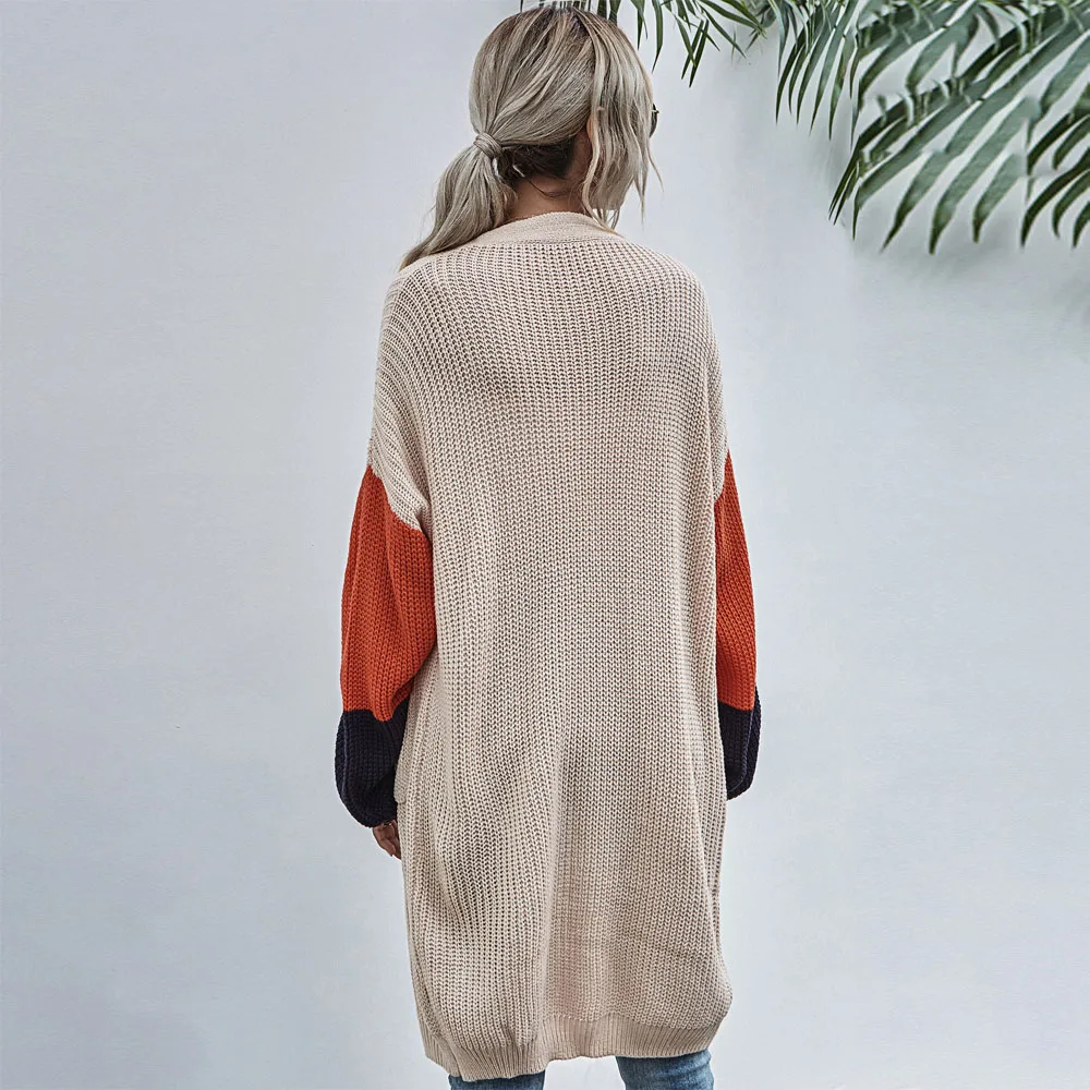 Casual Long Knitted Cardigans Women With Pockets Loose Sweater Coat Patchwork Oversized Jumper Outwear Autumn Winter Pull Femme
Casual Long Knitted Cardigans Women With Pockets Loose Sweater Coat Patchwork Oversized Jumper Outwear Autumn Winter Pull Femme