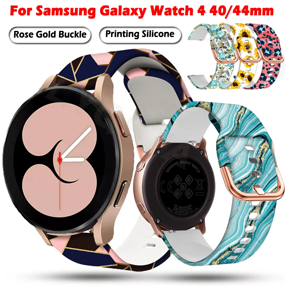 Ремешок силиконовый с принтом для Samsung Galaxy Watch 4 44 40 мм, браслет для наручных часов Galaxy Watch 4 Classic 46 42 мм, 20 мм
Ремешок силиконовый с принтом для Samsung Galaxy Watch 4 44 40 мм, браслет для наручных часов Galaxy Watch 4 Classic 46 42 мм, 20 мм