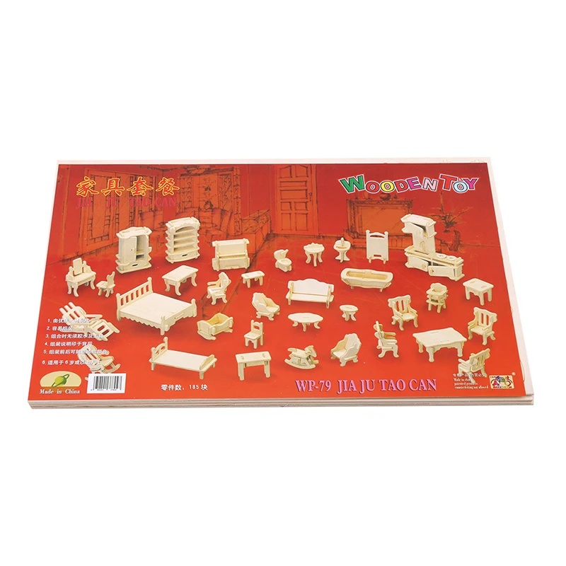 Miniature 1:12 Dollhouse Furniture for Dolls,Mini 3D Wooden Puzzle DIY Building Model Toys for Children Gift
Miniature 1:12 Dollhouse Furniture for Dolls,Mini 3D Wooden Puzzle DIY Building Model Toys for Children Gift