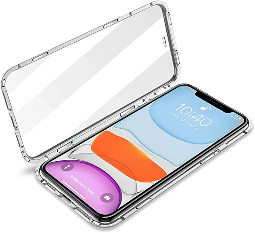 360 Magnetic Adsorption Metal Case For iPhone 12 11 Pro XS Max X XR Double-Sided Glass Case For iPhone 7 8 6 6s Plus Cover
360 Magnetic Adsorption Metal Case For iPhone 12 11 Pro XS Max X XR Double-Sided Glass Case For iPhone 7 8 6 6s Plus Cover