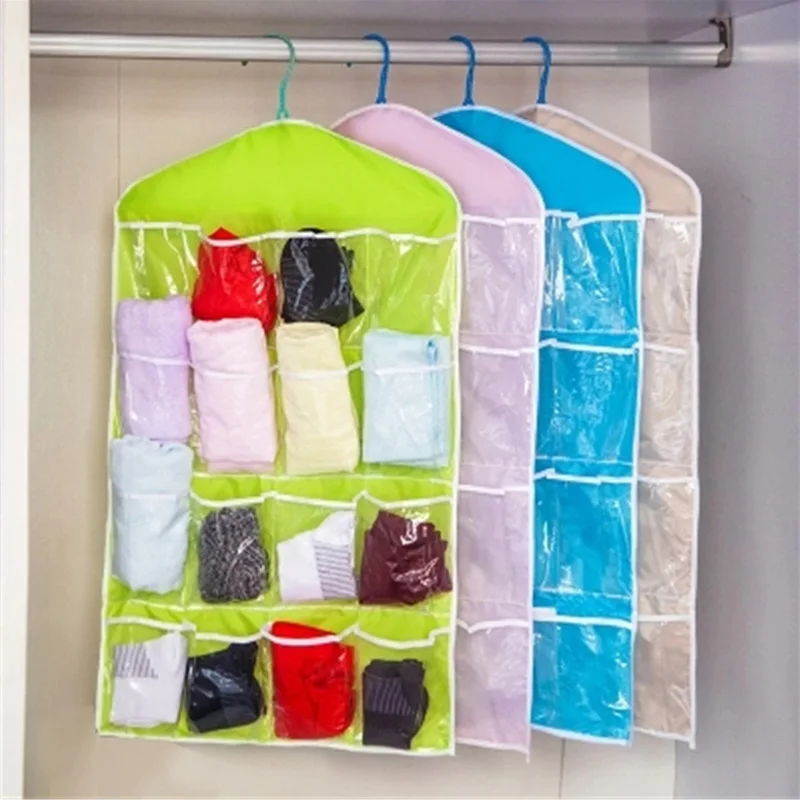 Portable Bra Underwear Organizer Hanging Bag 16 Pockets Polyester Shoes Rack Save Space Multifunction Clear Hanging Organizer
Portable Bra Underwear Organizer Hanging Bag 16 Pockets Polyester Shoes Rack Save Space Multifunction Clear Hanging Organizer