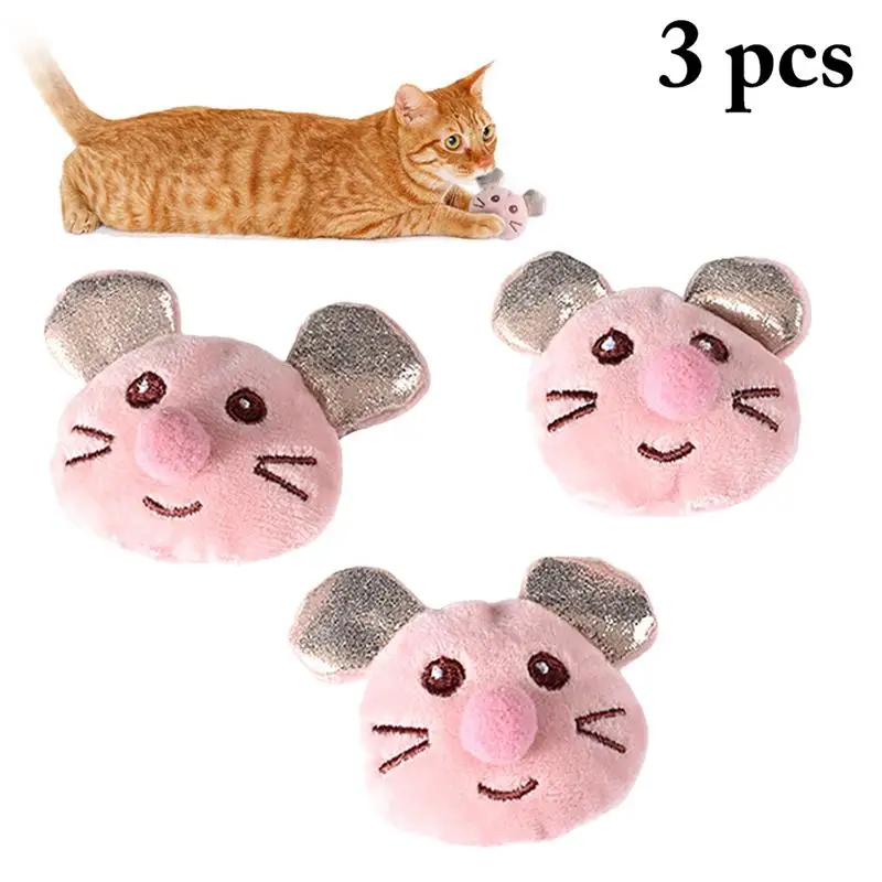 3 Pcs/Set Cat Toy Built-In Catnip Mouse Head Shape Cartoon Cat Chewing Toy Interactive Kitten Thumb Scratch Toys For Pet Cats
3 Pcs/Set Cat Toy Built-In Catnip Mouse Head Shape Cartoon Cat Chewing Toy Interactive Kitten Thumb Scratch Toys For Pet Cats