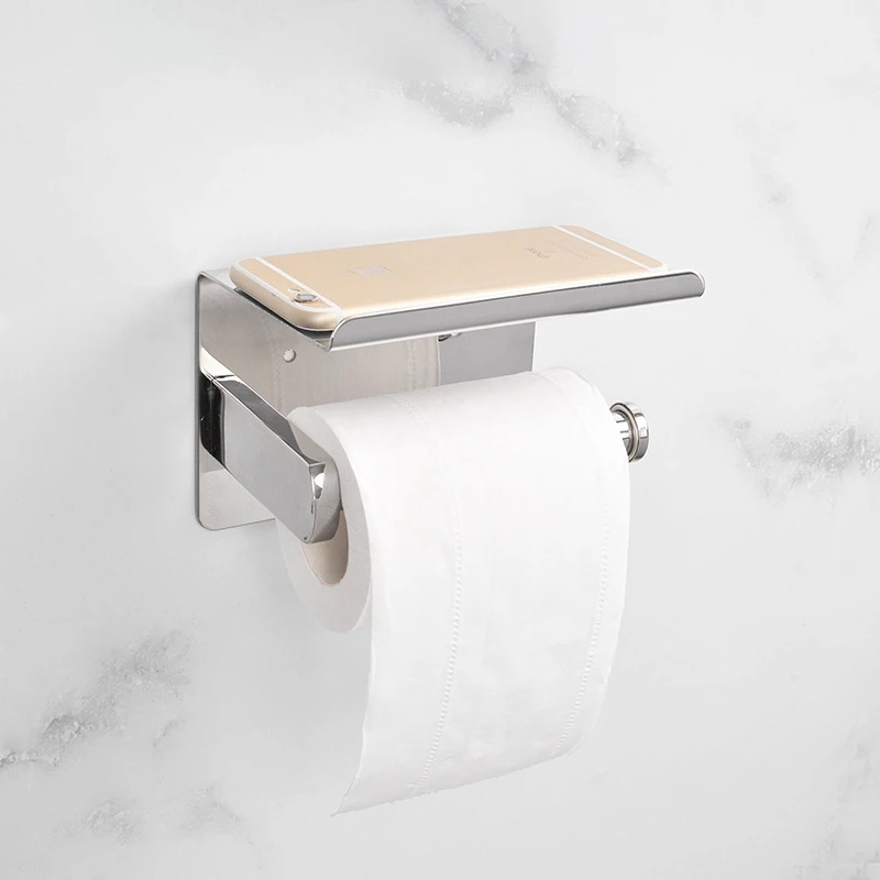 Toilet Paper Holder Phone Shelf,Self Adhesive Toilet Paper Roll Holder for Bathroom,Stainless Steel Tissue Paper Holder
Toilet Paper Holder Phone Shelf,Self Adhesive Toilet Paper Roll Holder for Bathroom,Stainless Steel Tissue Paper Holder