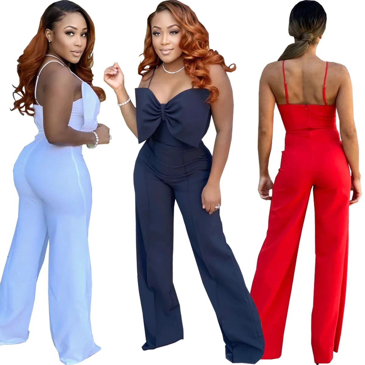 Temperament Style Women's Fashion Sexy Nightclub Solid Color Suspenders V Neck Invisible Zipper Slim Micro Horn Long Jumpsuit
Temperament Style Women's Fashion Sexy Nightclub Solid Color Suspenders V Neck Invisible Zipper Slim Micro Horn Long Jumpsuit