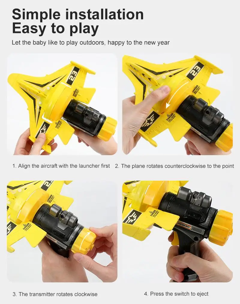 2021 Hand Throw Airplane Toys Kids Outdoor Launcher Swivel Glider Catapult Aircraft Toys For Children Boys Gift
2021 Hand Throw Airplane Toys Kids Outdoor Launcher Swivel Glider Catapult Aircraft Toys For Children Boys Gift