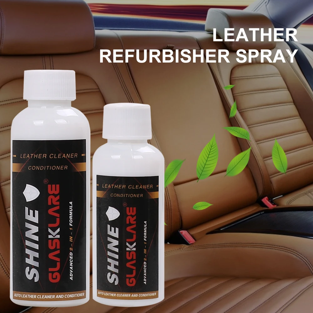 50/100 ML Car Interior Leather Restoration Spray Seat Sofa Leather Maintenance Refurbish Care Agent Anti-Aging Protection Spray
50/100 ML Car Interior Leather Restoration Spray Seat Sofa Leather Maintenance Refurbish Care Agent Anti-Aging Protection Spray