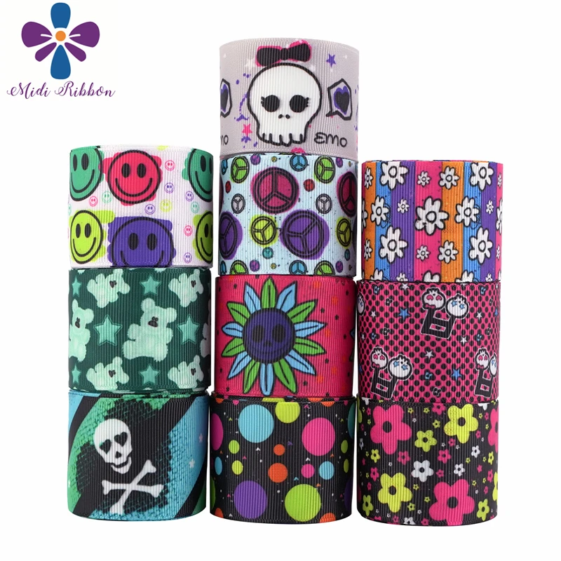 5/8"16mm,7/8"22mm.1"25mm,1-1/2"38mm Rock Ribbon Skull Grosgrain Ribbon /Elastic Band For Handmade Bow/Party Decoration 50 Yards
5/8"16mm,7/8"22mm.1"25mm,1-1/2"38mm Rock Ribbon Skull Grosgrain Ribbon /Elastic Band For Handmade Bow/Party Decoration 50 Yards