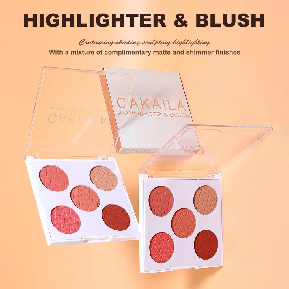5 Colors Blush Palette Matte Shimmer Cheek Contour Shadow Powder High Pigmented Easy to Wear Blush Pigment Cosmetic Makeup
5 Colors Blush Palette Matte Shimmer Cheek Contour Shadow Powder High Pigmented Easy to Wear Blush Pigment Cosmetic Makeup