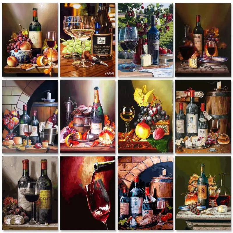 SDOYUNO 60x75cm Paint By Numbers For Adult Wine DIY Oil Painting By Numbers On Canvas Still Life Number Painting Home Decor
SDOYUNO 60x75cm Paint By Numbers For Adult Wine DIY Oil Painting By Numbers On Canvas Still Life Number Painting Home Decor