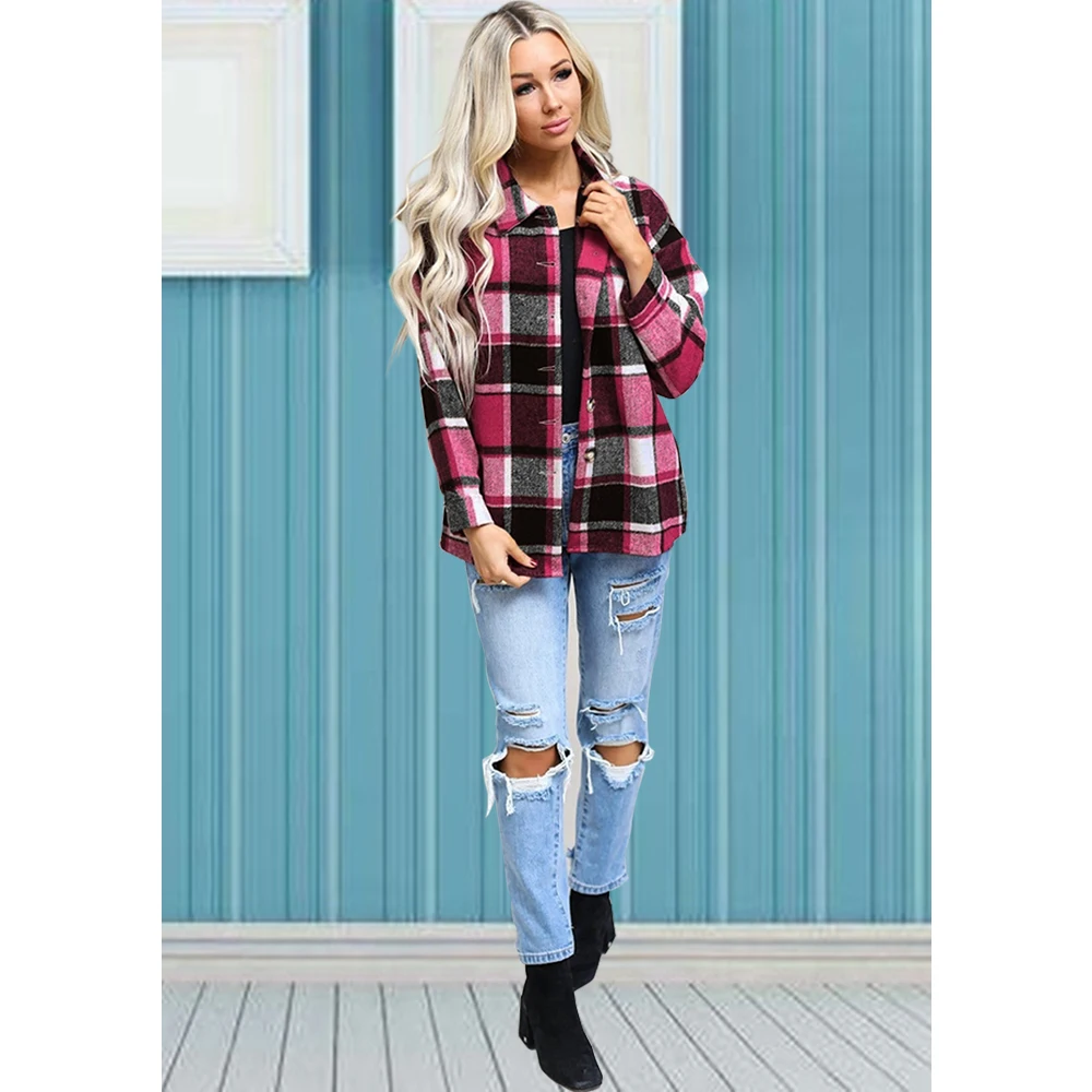 TRODEAM 2021 Fashion Women Plaid Shirt Chic Checked Blouse Long Sleeve Female Casual Print Shirts Oversize Cotton Tops Blouse
TRODEAM 2021 Fashion Women Plaid Shirt Chic Checked Blouse Long Sleeve Female Casual Print Shirts Oversize Cotton Tops Blouse