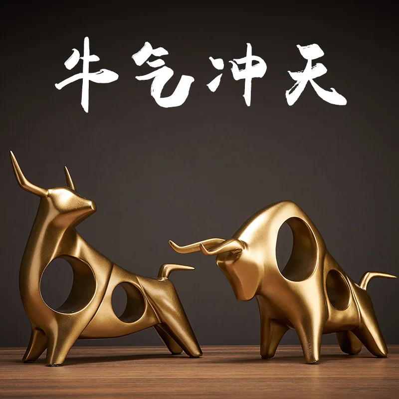 Simple modern luxury cattle ornaments wine cabinet TV cabinet office desktop home living room bullish decorations
Simple modern luxury cattle ornaments wine cabinet TV cabinet office desktop home living room bullish decorations