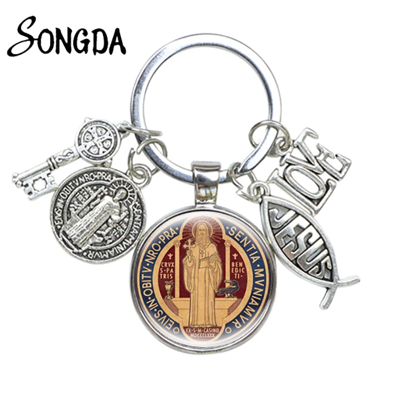 Round Religion Jesus Keychain Peace Love Fish Cross Charms Key Chains Key Rings for Car Bag Glass Dome Faith Christian Jewelry
Round Religion Jesus Keychain Peace Love Fish Cross Charms Key Chains Key Rings for Car Bag Glass Dome Faith Christian Jewelry