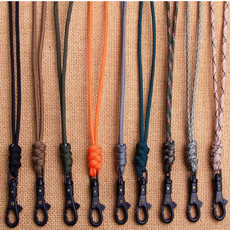 1Pc Paracord Lanyard Keychain Whistles Cord Outdoor Hanging Neck Rope Lanyard for iPhone Camera ID Pass Card Name Badge Holder
1Pc Paracord Lanyard Keychain Whistles Cord Outdoor Hanging Neck Rope Lanyard for iPhone Camera ID Pass Card Name Badge Holder