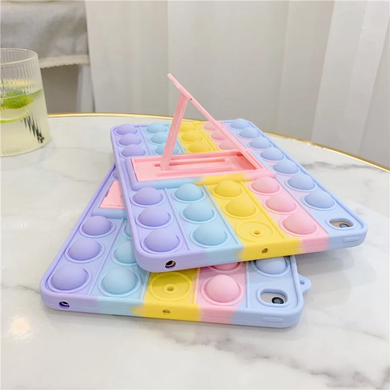 Pop Push It Bubble Silicone Case For iPad Pro 2020 2019 2018 iPad Air 1 2 Mini 5 4 3 2 1 Relive Stress Toy Handle Case Stand 
Pop Push It Bubble Silicone Case For iPad Pro 2020 2019 2018 iPad Air 1 2 Mini 5 4 3 2 1 Relive Stress Toy Handle Case Stand