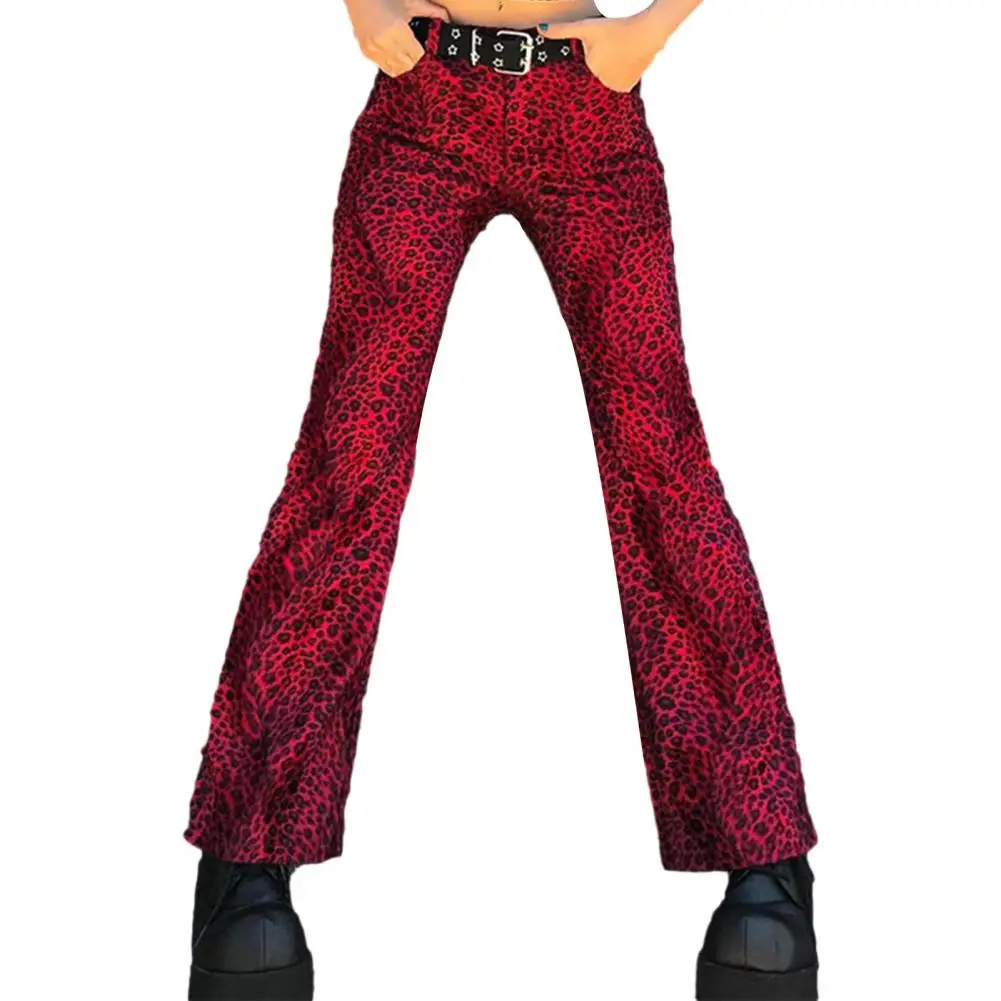 Leopard Print Loose Women Pants Fashion High Waist Pockets Straight Trousers for Street
Leopard Print Loose Women Pants Fashion High Waist Pockets Straight Trousers for Street