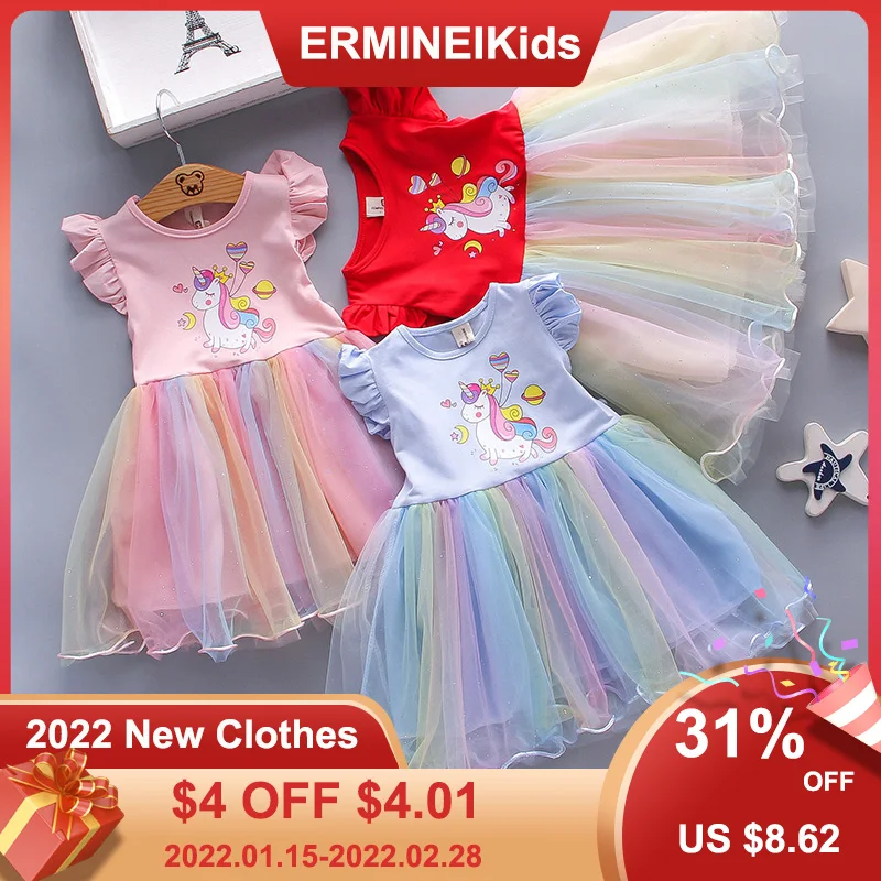 2022 новые летние платья для девочек, хлопковая милая сетчатая кружевная юбка с принтом единорога, детское платье, платье принцессы с коротки...
2022 новые летние платья для девочек, хлопковая милая сетчатая кружевная юбка с принтом единорога, детское платье, платье принцессы с коротки...