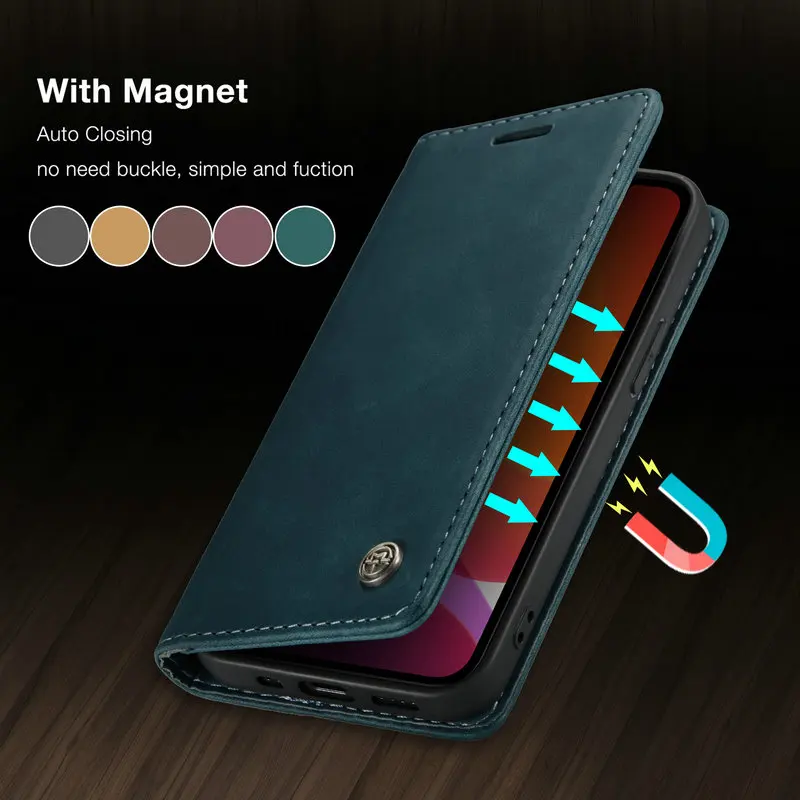 CaseMe Case For iPhone 11 12 mini 13 14 Retro Wallet Cover Card Holder Case For iPhone SE 6 7 8 Plus XS 13 Pro Max Leather Case
CaseMe Case For iPhone 11 12 mini 13 14 Retro Wallet Cover Card Holder Case For iPhone SE 6 7 8 Plus XS 13 Pro Max Leather Case