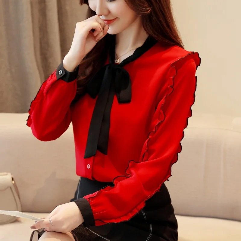 Женская шифоновая рубашка в горошек, офисная блузка в горошек с бантом и V-образным вырезом, с длинным рукавом, весна 2021
Женская шифоновая рубашка в горошек, офисная блузка в горошек с бантом и V-образным вырезом, с длинным рукавом, весна 2021