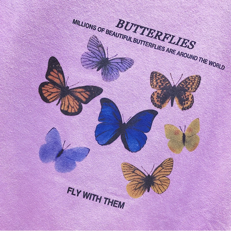 2021 summer new short t-shirt women's slim short-sleeved slimming butterfly print tights
2021 summer new short t-shirt women's slim short-sleeved slimming butterfly print tights