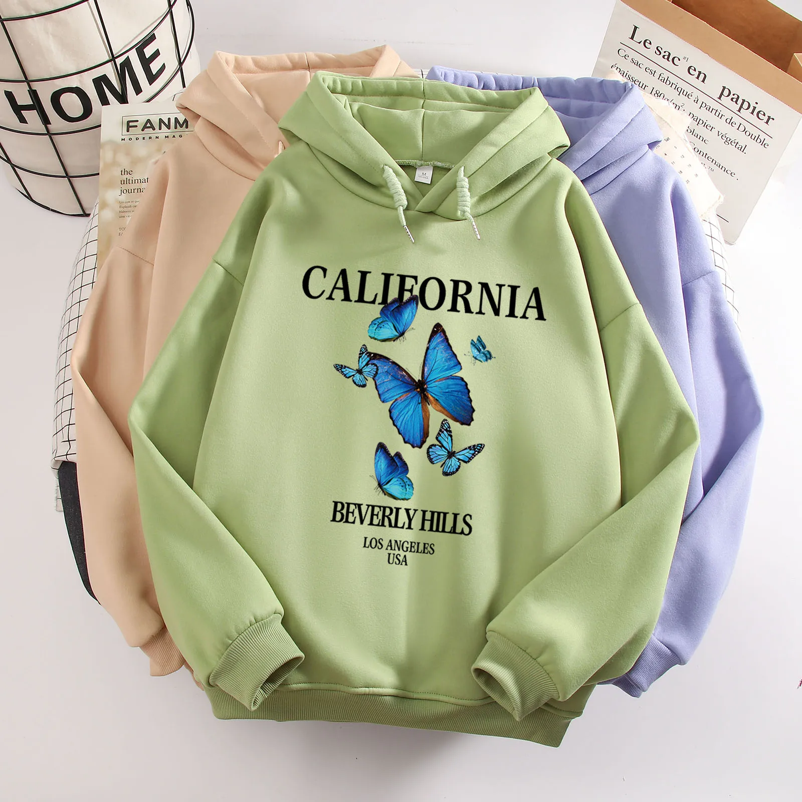 2021 Fashion Autumn Women Hoodie Blue Harajuku Butterfly Aesthetic Printed Sweatshirts Streetwear Warm Loose Ladies Casual Hoody
2021 Fashion Autumn Women Hoodie Blue Harajuku Butterfly Aesthetic Printed Sweatshirts Streetwear Warm Loose Ladies Casual Hoody