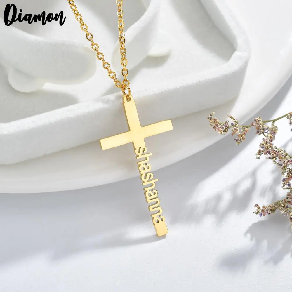 Diamon 2020 New Custom Name Cross Necklace For Men Women Personalized Silver color Nameplate Cross Choker Necklace Jewelry Gift
Diamon 2020 New Custom Name Cross Necklace For Men Women Personalized Silver color Nameplate Cross Choker Necklace Jewelry Gift