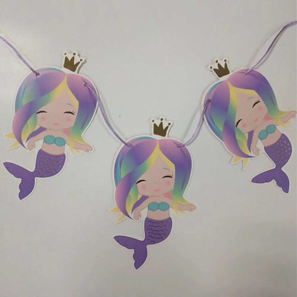 Mermaid Flags Garland Happy Birthday Banner Wedding Baby Shower Birthday Decoration One Summer Mermaid Party Supplies
Mermaid Flags Garland Happy Birthday Banner Wedding Baby Shower Birthday Decoration One Summer Mermaid Party Supplies