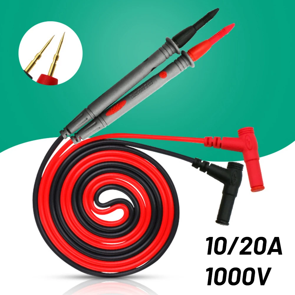 Digital Multimeter Probe 1000V 10A/20A Probe Test Lead Multimeter Cable Needle Tip 933mm /910mm Voltmeter Electric Tools Parts
Digital Multimeter Probe 1000V 10A/20A Probe Test Lead Multimeter Cable Needle Tip 933mm /910mm Voltmeter Electric Tools Parts