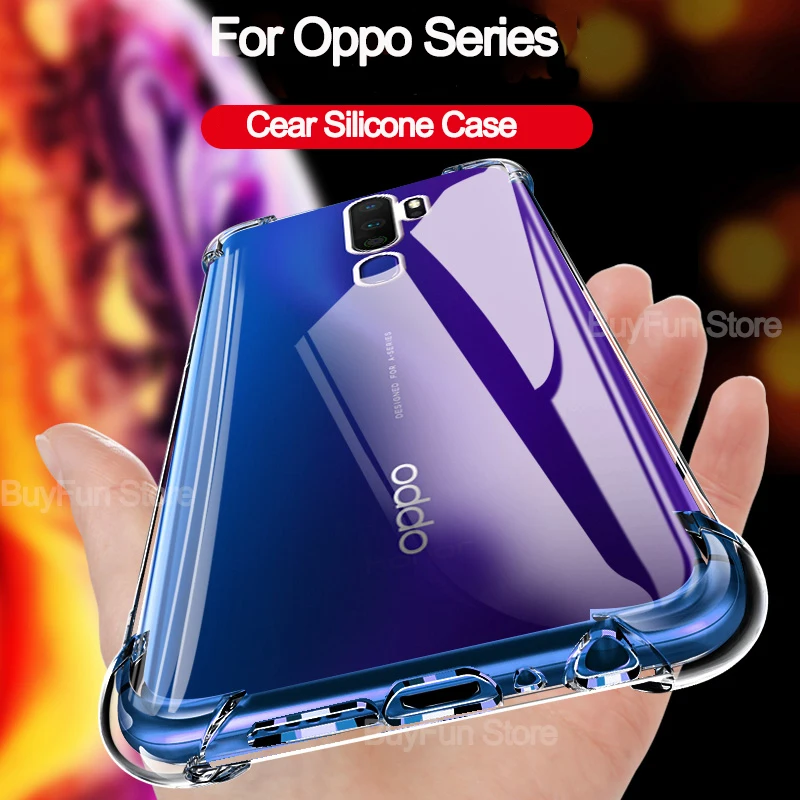 Противоударный силиконовый чехол для OPPO K5 A9 A5 2020 A11X A1K K3 A7 A7N A5S AX7 A7X A3 A79 A73 A83 A1 A71 A59S