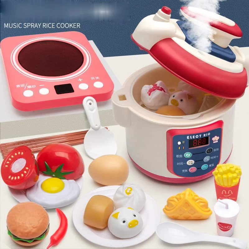 Children's toy simulation air-jet rice cooker play house toy meal kitchen cooking disinfection kit
Children's toy simulation air-jet rice cooker play house toy meal kitchen cooking disinfection kit