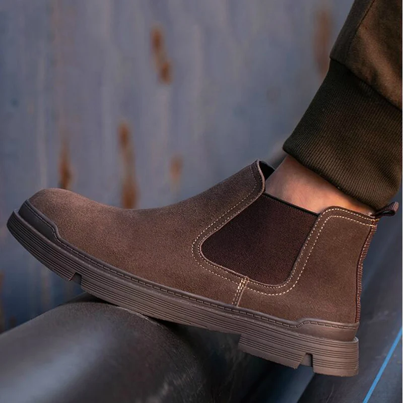 mens casual steel toe caps work safety shoes natural leather tooling boots worker security chelsea boot ankle botas seguridad
mens casual steel toe caps work safety shoes natural leather tooling boots worker security chelsea boot ankle botas seguridad