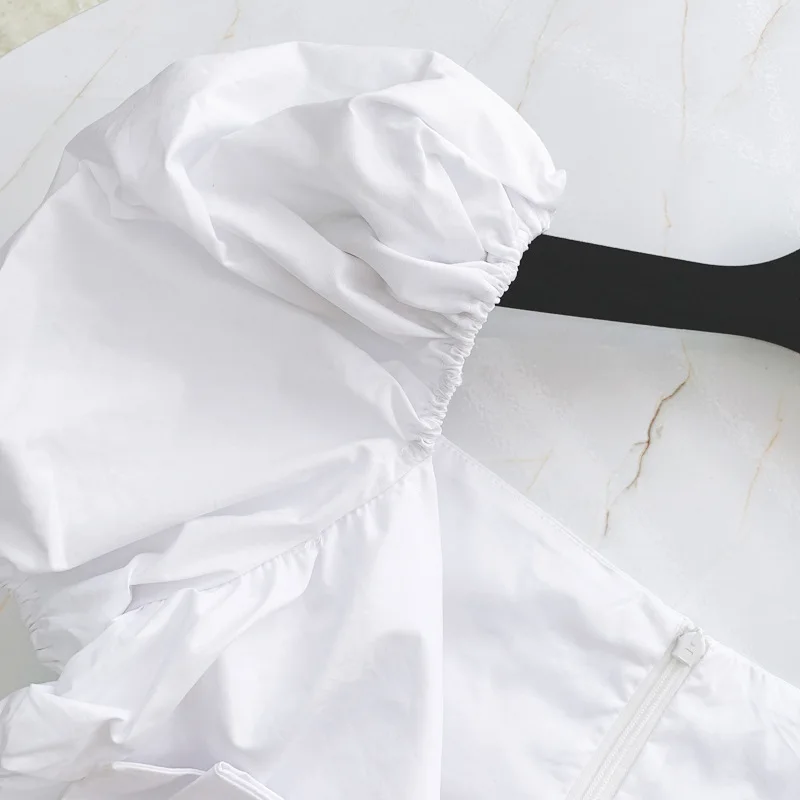 Korean Style Sexy V-neck Puff Short Sleeve Blouse Women's Graceful Bow Slim Fit Shirt Crop Top Girls Blusas Mujer De Moda 2021 
Korean Style Sexy V-neck Puff Short Sleeve Blouse Women's Graceful Bow Slim Fit Shirt Crop Top Girls Blusas Mujer De Moda 2021