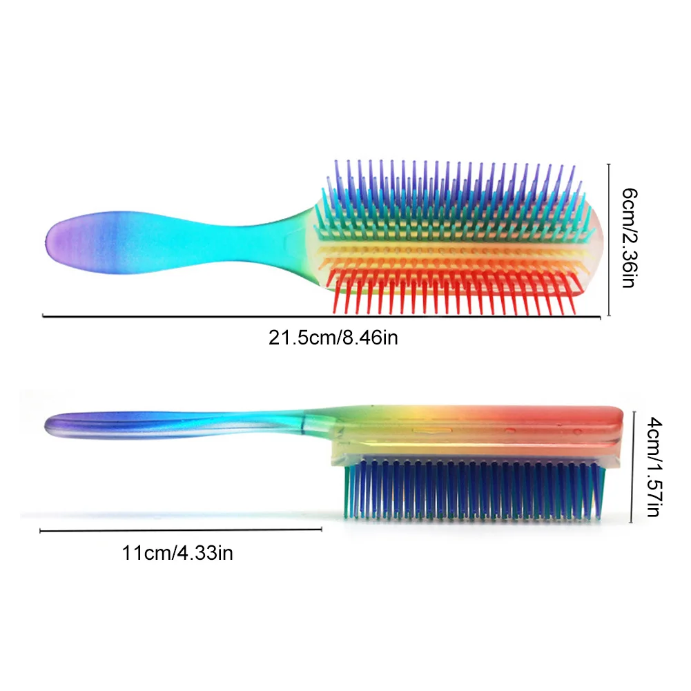 9 Rows Hair Handcraft Brush Colorful Rainbow Hair Comb with Removable Bristle Pad Soft Hair Brush for Hair Comb Styling Shaping
9 Rows Hair Handcraft Brush Colorful Rainbow Hair Comb with Removable Bristle Pad Soft Hair Brush for Hair Comb Styling Shaping