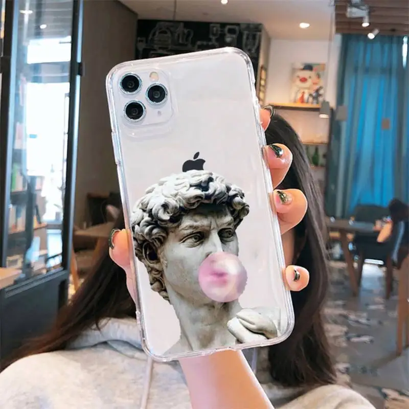 Retro David Mona Lisa abstract art Phone Case Transparent iPhone 6 7 8 11 12 s mini pro X XS XR MAX Plus se cover funda shell
Retro David Mona Lisa abstract art Phone Case Transparent iPhone 6 7 8 11 12 s mini pro X XS XR MAX Plus se cover funda shell