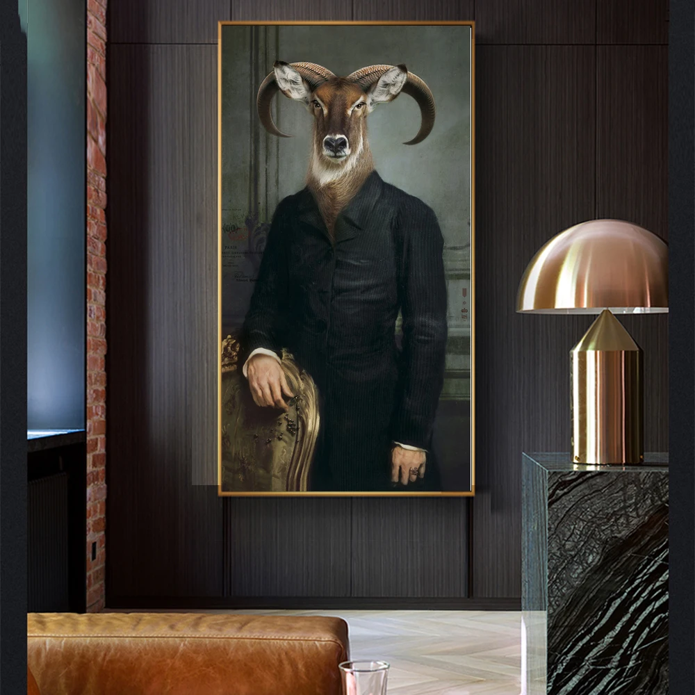 Retro Nostalgia Gentleman Lady Print Oil Canvas Painting Wall Art Animal Poster Canvas Painting For Living Room Home Decoration
Retro Nostalgia Gentleman Lady Print Oil Canvas Painting Wall Art Animal Poster Canvas Painting For Living Room Home Decoration