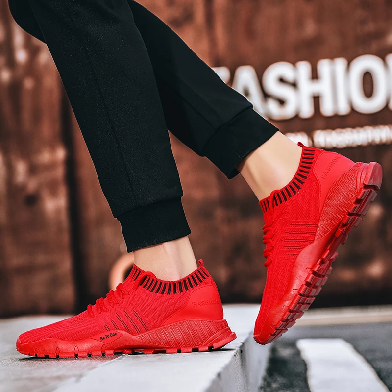 Leisure Shoes Casual Shoes Man Fashion Zapatos Casuales For Men Sport Solid White Knitting Black Sneakers Summer
Leisure Shoes Casual Shoes Man Fashion Zapatos Casuales For Men Sport Solid White Knitting Black Sneakers Summer